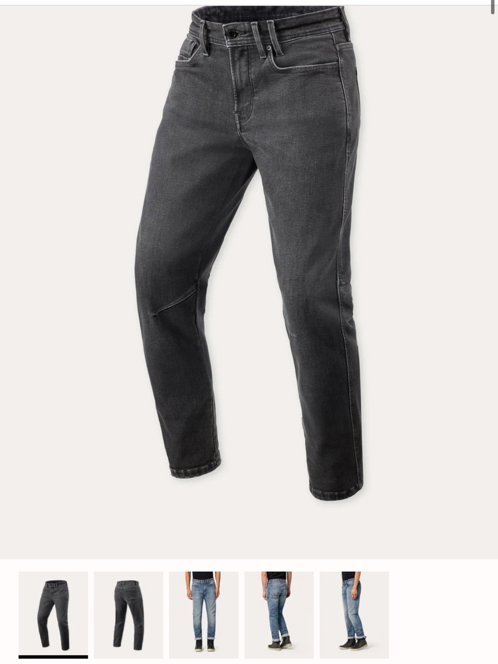 Rev'it Motorcycle Men's Jeans in Washed Black